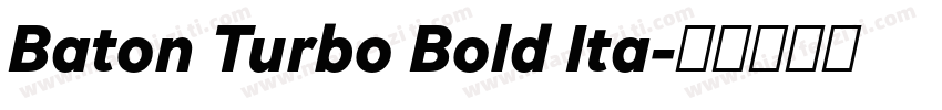 Baton Turbo Bold Ita字体转换